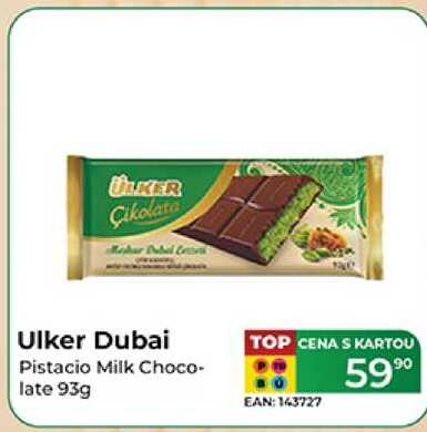 Ulker Dubai Pistacio Milk Choco- late 93g  