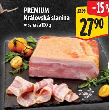PREMIUM Královská slanina, cena za 100 g