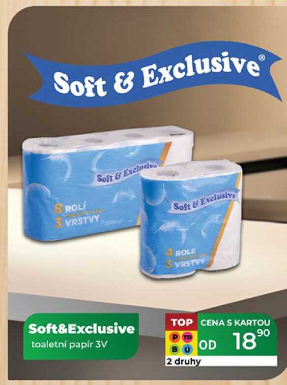 Soft&Exclusive toaletní papír 3V 