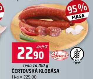 ČERTOVSKÁ KLOBÁSA 100 g