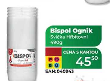Bispol Ognik Svíčka Hřbitovní 490g 