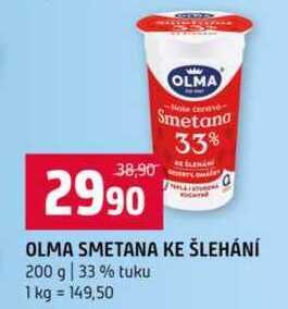 OLMA SMETANA KE ŠLEHÁNÍ 200 g