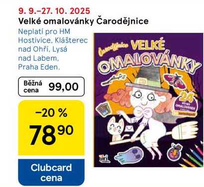 Velké omalovánky Čarodějnice