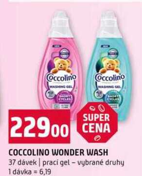 COCCOLINO WONDER WASH 37 dávek