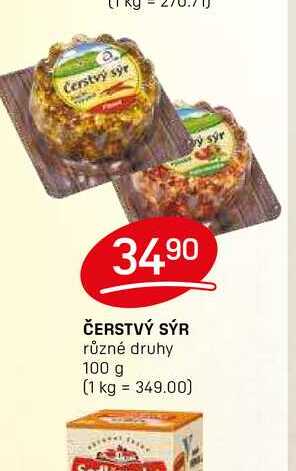 ČERSTVÝ SÝR různé druhy 100 g