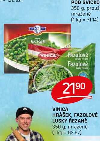 VINICA HRÁŠEK, FAZOLOVÉ LUSKY ŘEZANÉ 350 g, mražené