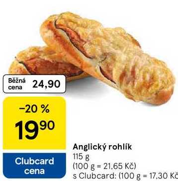 Anglický rohlík, 115 g  