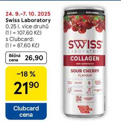 Swiss Laboratory, 0.25 l, více druhů 