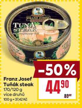 Franz Josef Tuňák steak 170/120 g 