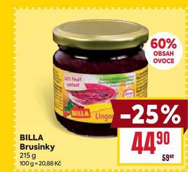 BILLA Brusinky 215 g 