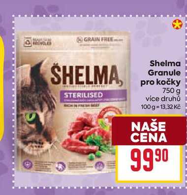 Shelma Granule pro kočky 750 g