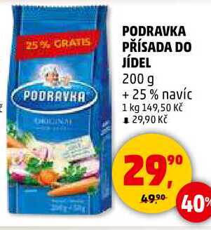 PODRAVKA PŘÍSADA DO JÍDEL, 200 g +25% navíc 