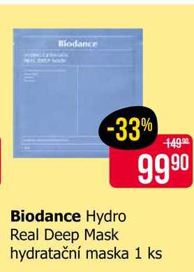 Biodance Hydro Real Deep Mask hydratační maska 1 ks 