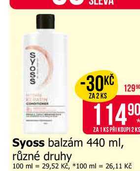 Syoss balzám 440 ml, různé druhy 