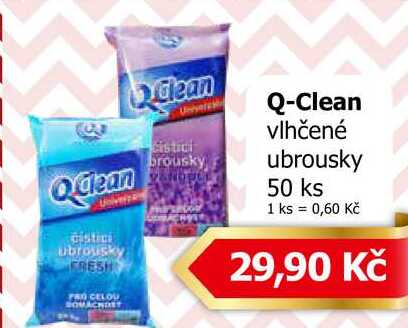 Q-Clean vlhčené ubrousky 50 ks 