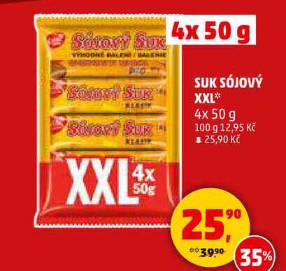 SUK SÓJOVÝ XXL, 4x 50 g 