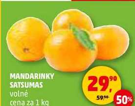 MANDARINKY SATSUMAS, 1 kg