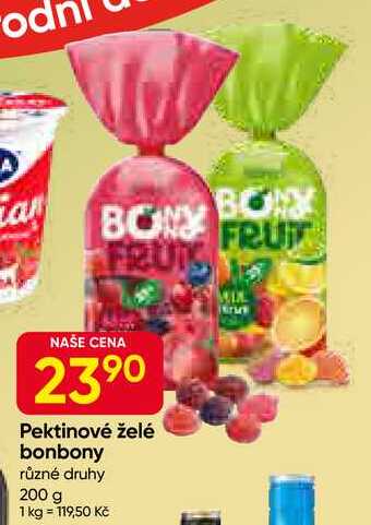 Pektinové želé bonbony různé druhy 200 g