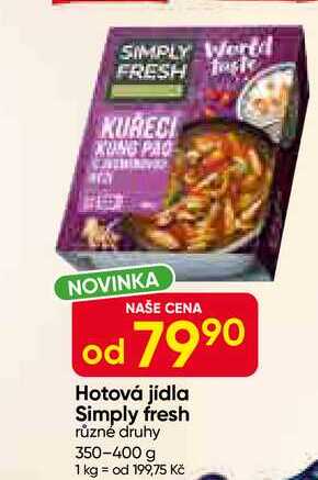 Simply fresh různé druhy 350-400 g