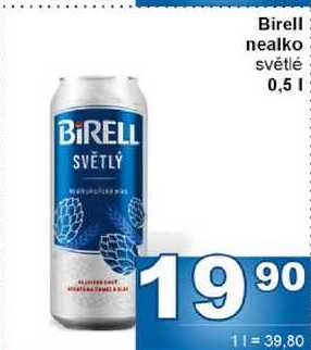 Birell nealko světlé 0,5l