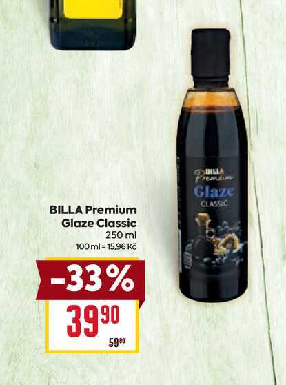 BILLA Premium Glaze Classic 250 ml 