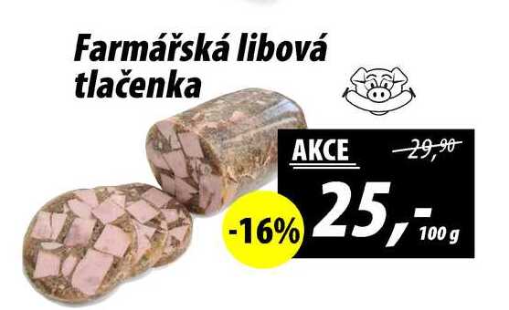 Farmářská libová tlačenka, 100 g