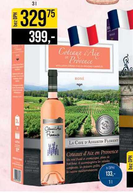 La Cave d'Augustin Florent Coteaux d´Aix en Provence Rose 3 l
