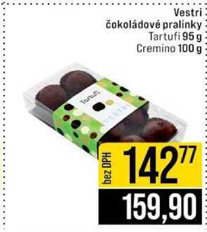 Vestri čokoládové pralinky Tartufi / Cremino 95 - 100 g 