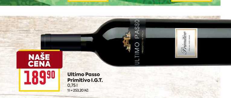 Ultimo Passo Primitivo I.G.T. 0,75l