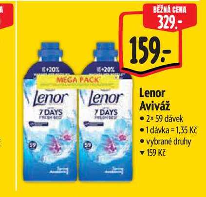   Lenor Aviváž  2× 59 dávek  
