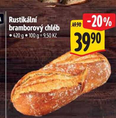 Rustikální bramborový chléb 420 g 