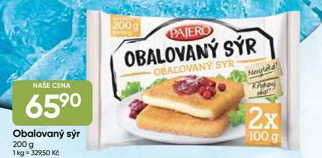 Pajero Obalovaný sýr zmrazený 200g