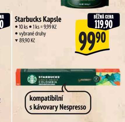  Starbucks Kapsle 10 ks 