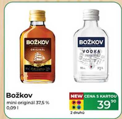 Božkov mini originál 37,5% 0,091 