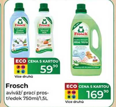 Frosch aviváž/ prací prostředek 750ml/1,5L 