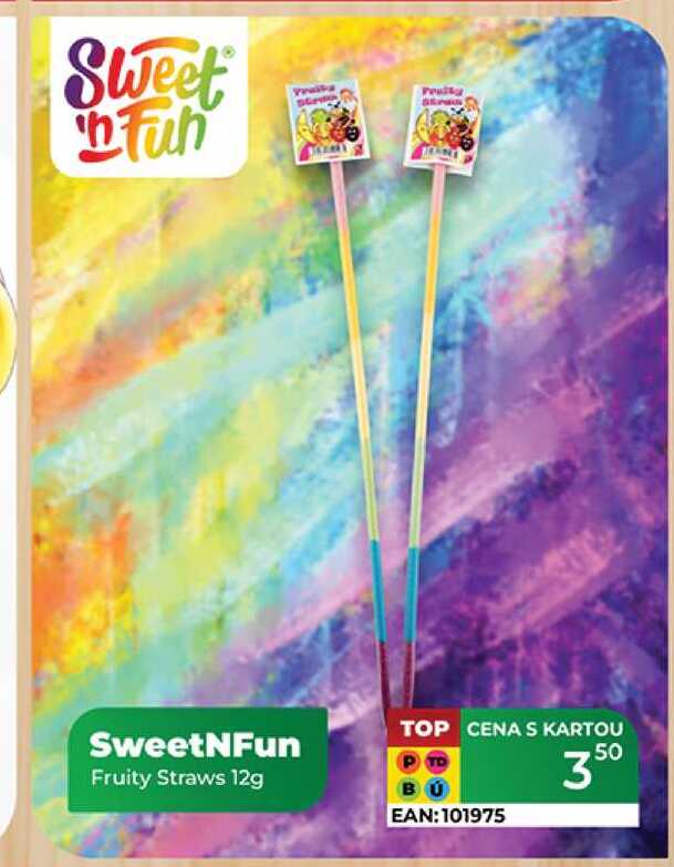 Sweet Tuh SweetNFun Fruity Straws 12g 