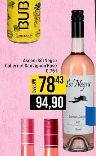 Asconi Sol Negru Cabernet Sauvignon Rosé 0,75