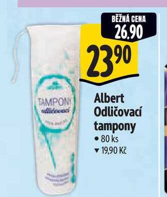   Albert Odličovací tampony 80 ks 