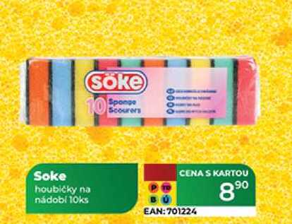 Soke houbičky na nádobí 10ks 