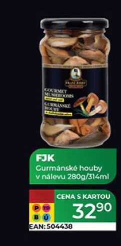 FJK Gurmánské houby v nálevu 280g/314ml 