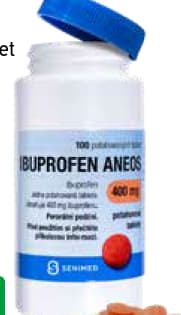 IBUPROFEN ANEOS 400 mg, 100 tablet