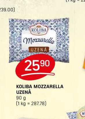 KOLIBA MOZZARELLA UZENÁ 90 g