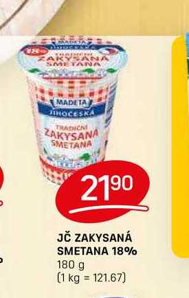 JČ ZAKYSANÁ SMETANA 18% 180 g 