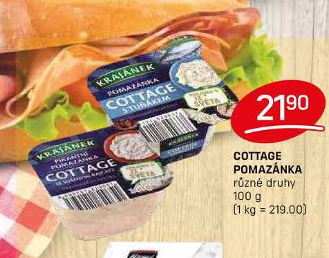 COTTAGE POMAZÁNKA různé druhy 100 g 