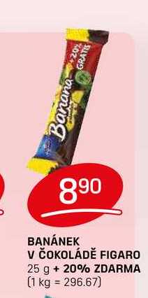 BANÁNEK V ČOKOLÁDĚ FIGARO 25 g 