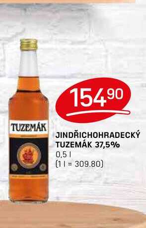 JINDŘICHOHRADECKÝ TUZEMÁK 37,5% 0,5l