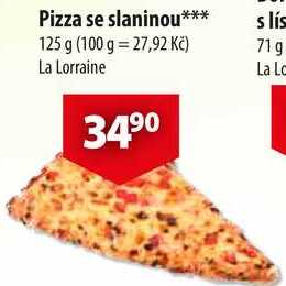 Pizza se slaninou, 125 g 