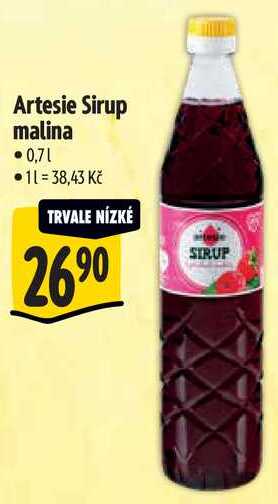Artesie Sirup malina, 0,7 l
