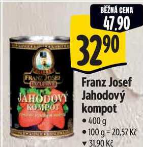 Franz Josef Jahodový kompot, 400 g