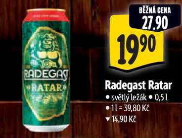 Radegast Ratar, 0,5 l